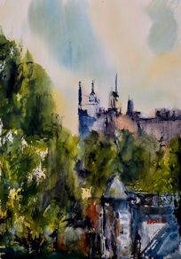 Kilkenny castle watercolour