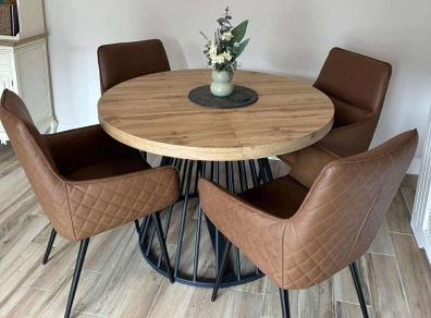 x4  New Becky genuine leather chairs