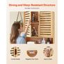 Bathroom Wall Cabinet, 2 Doors and Adjustable Shelf, Over the Toilet Storage Medicine Cabinet Wall Mounted, Hanging Organizer with Shelves Image 4