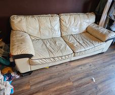Italian leather 3 seater sofa