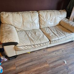 Italian leather 3 seater sofa
