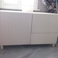 white matt finished cabinet
