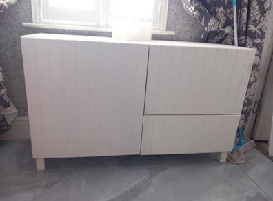white matt finished cabinet