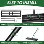 Lawn Leveling Rake  Level Your Lawn 3X Faster, 43x25cm,Perfect Weight Balance, Heavy Duty Gardening Tools with Adjustable Handle, Not Too Heavy,Not Too Small,Easy for Soil & Sand Spreading for Garden Image 2