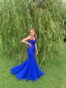 Royal Blue Debs Dress