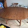 IKEA round extendable table Image 4