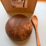 Coconut Bowl with Spoon - New Organic Reusable Kitchen Utensil Image 2