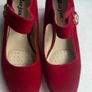 Velvet Red sandles Image 7
