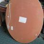 Cream Oval Mirror Image 3