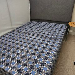 Double bed base and headboard