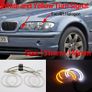 4x131mm SMD Cotton Light Switchback LED Angel Eye Halo Ring Kit For BMW 3 5 7 SERIES E36 E38 E39 E46 (with HID Xenon headlights) Image 7