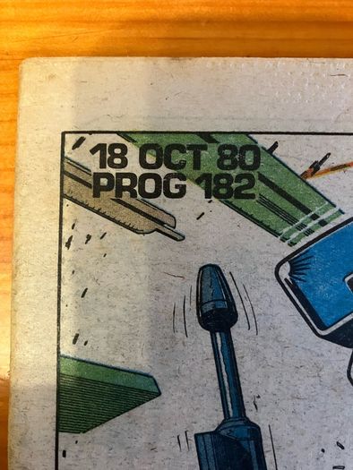 Comic: '2000AD' no. 182 (18/10/1980)