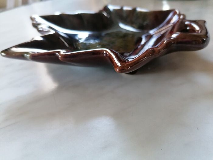 Beauceware Pottery Mapple Leaf Ceramic Dish