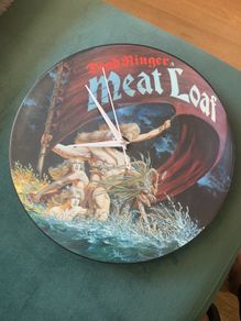 Meatloaf vinyl clock