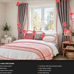 Girls bedroom makeover bundle, like new