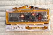 Harry Potter Micro Magical Moments Figures Ron Fluffy Hermione Mini Set Case Damaged Box Please see photos