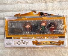 Harry Potter Micro Magical Moments Figures Ron Fluffy Hermione Mini Set Case Damaged Box Please see photos