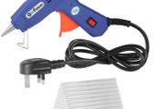 Mini Hot Melt Glue Gun, GoFriend 20-Watt Electric Glue Gun Aluminum Nozzle with 80 pcs Melt Glue Sticks(0.27 X5.9 inches) Heating DIY Craft Repair Kit