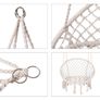Hanging Swing Chair for Home Garden with Pillow Image 3