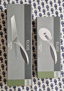 ZACK "Elios" Premium Stainless Steel Pizza Cutter & Server Set - Brand New & Boxed