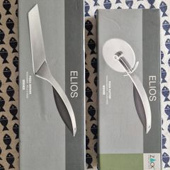 ZACK "Elios" Premium Stainless Steel Pizza Cutter & Server Set - Brand New & Boxed