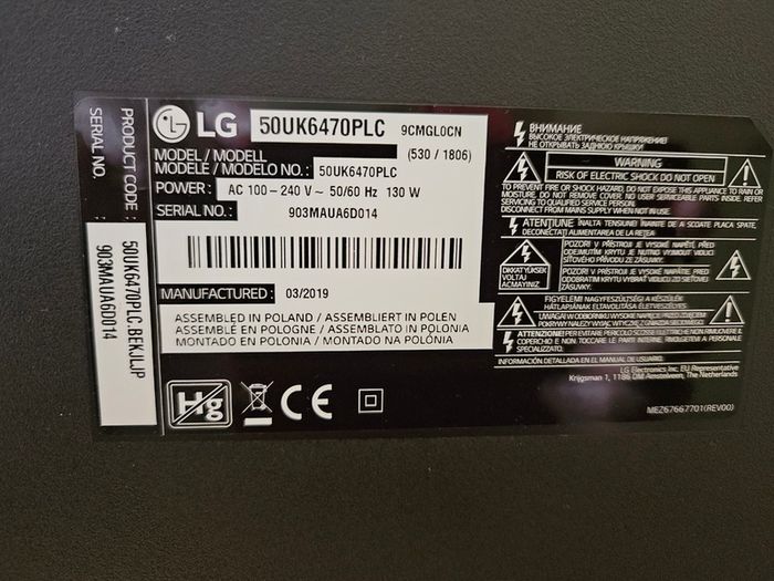Lg 50" Smart 4k Ultra Hd Hdr Led Tv