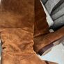 Tan Long Leather Boots Image 2
