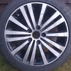 Genuine 17" VW Alloys with Excellent Tyres 5x112 Fitment