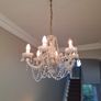 Vintage crystal 6 light chandelier Image 10