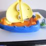 V Tech Pull/Play Musical Bath Boat Image 3