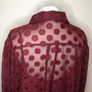 Wallis wine chiffon blouse & cami top (size 28) Image 5