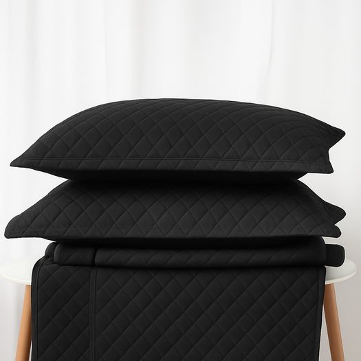Quilted Pillowcase / Oxford Pillowcases with Pattern