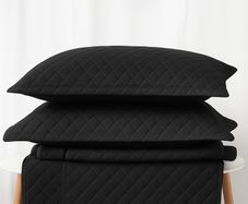 Quilted Pillowcase / Oxford Pillowcases with Pattern