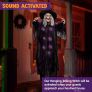72 Inch Hanging Animated Talking Witch Decoration with Light-up Eyes and Sound Activation Function for Halloween Haunted House Prop Image 2