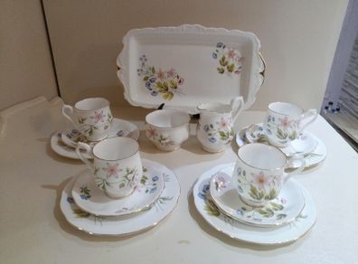 15 piece Coffee set 'Wild Anemone' Richmond Bone China