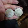 Irish Millenium Punt coin 2000 and 1988 50p Image 3