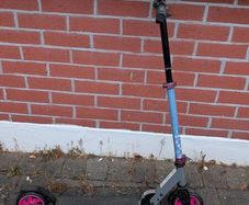 Pink scooter