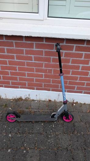 Pink scooter