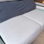 L-shape sofa bed with covers (due to damage leather) Image 6