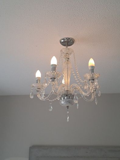 Glass chandelier