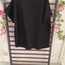 top Bnwt new collection freesize oversized black v neck top Image 9