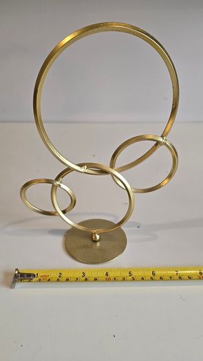 Gold retro ornaments with circles