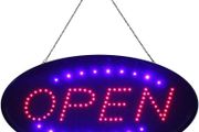 LED Open Sign Neon Light Flashing Shop Business Display Hanging