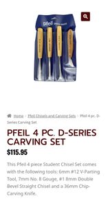 Pfeil wood carving chisel set