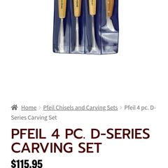 Pfeil wood carving chisel set