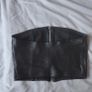 Black Faux leather cropped top size 10 Image 3