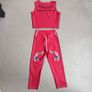 Red Spandex Leggings and Top gym set, size S Image 5