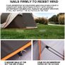 3-4 person Popup Tent - Orange & Grey Image 10