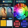LED Video Light Panel, RGB Video Lighting with APP Control, 800D Studio LED Photography Lighting with Tripod Kit, 18 Kinds Lights Scene LED Light Panel for YouTube Studio Video Image 9