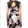 Lipsy Black Floral print Lace Dress Image 2